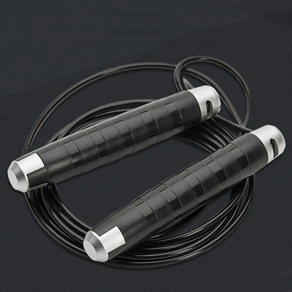 Jump Rope Speed Bearing - スチールワイヤー製の縄跳び。滑らかなベアリングシステムを採用し、速度調整が可能。ジムでのフィットネスや有酸素運動に最適。