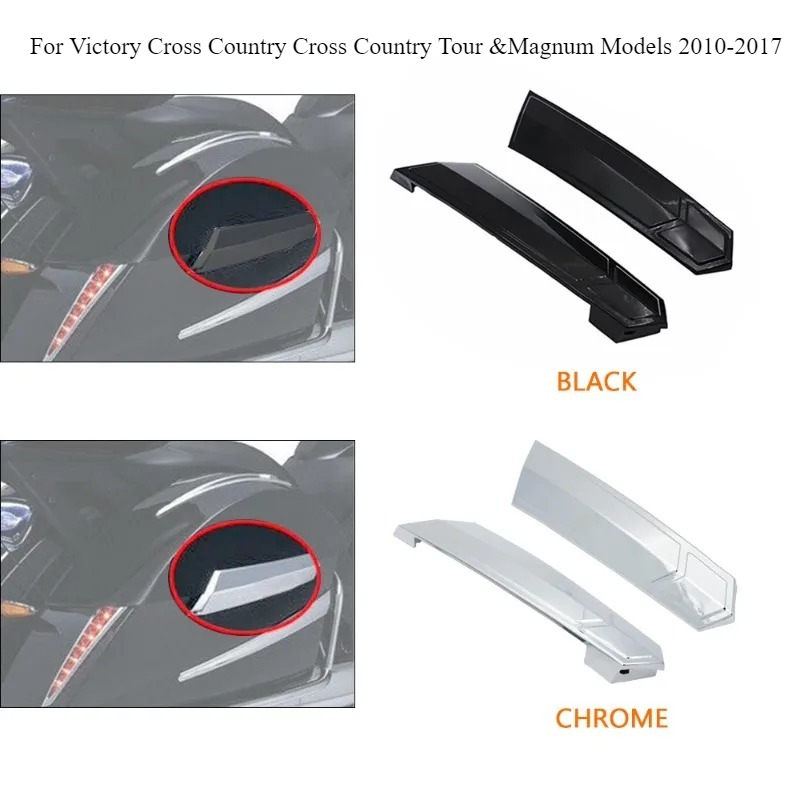 Crossfit Victory - オートバイアクセサリーサドルバッグヒンジカバープラスチック製ビクトリークロスカントリークロスカントリーツアー＆マグナムモデル2010-2017に適合