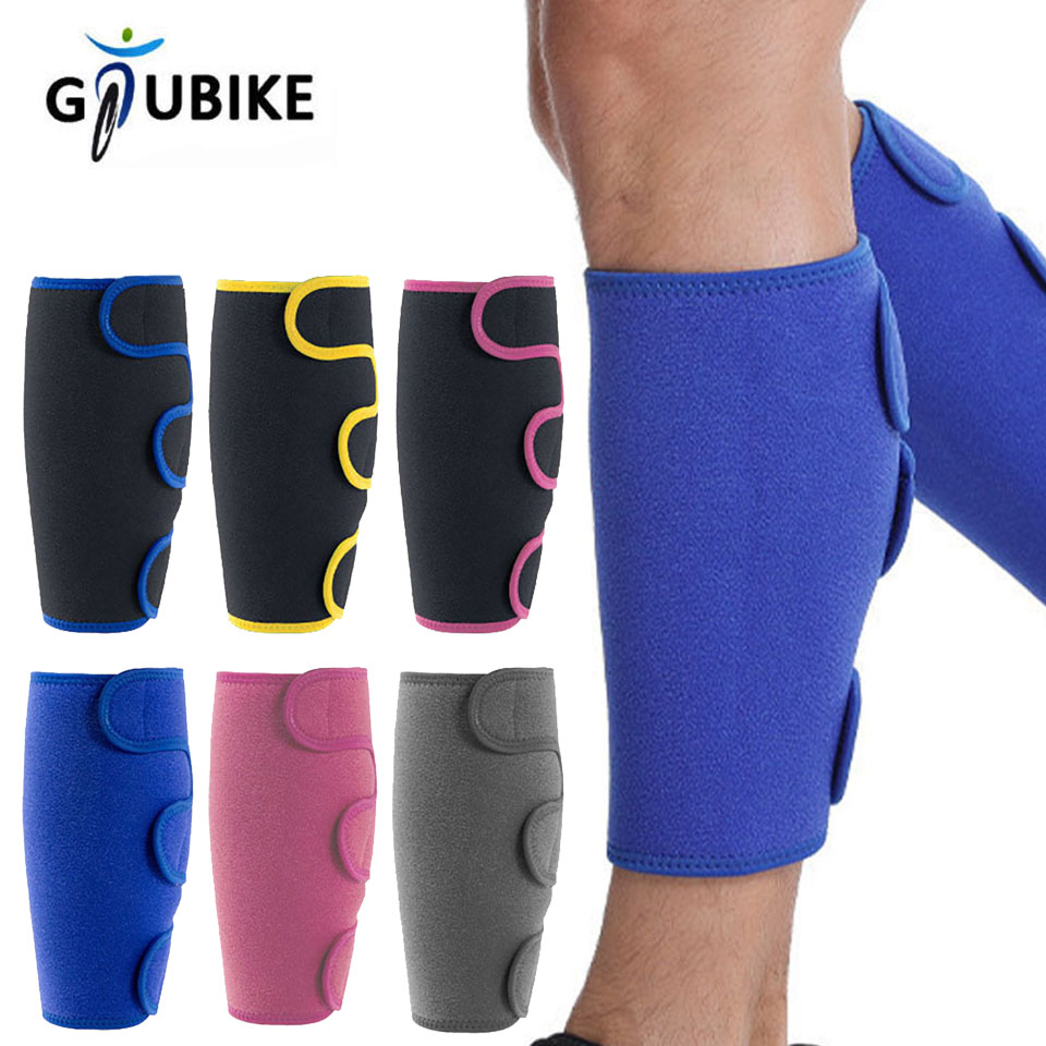 Shin Guard Crossfit - GTUBIKE 1個入り スポーツ用シンガード クロスフィット 調節可能なふくらはぎ圧縮スリーブ サイクリング