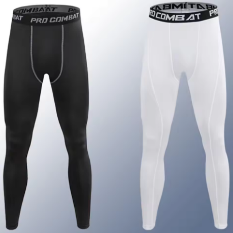 Crossfit Ga - 男性ジムスポーツタイツ速乾ランニングレギンス男圧縮トレーニングパンツバスケットボールクロスフィットフィットネスタイツジム服