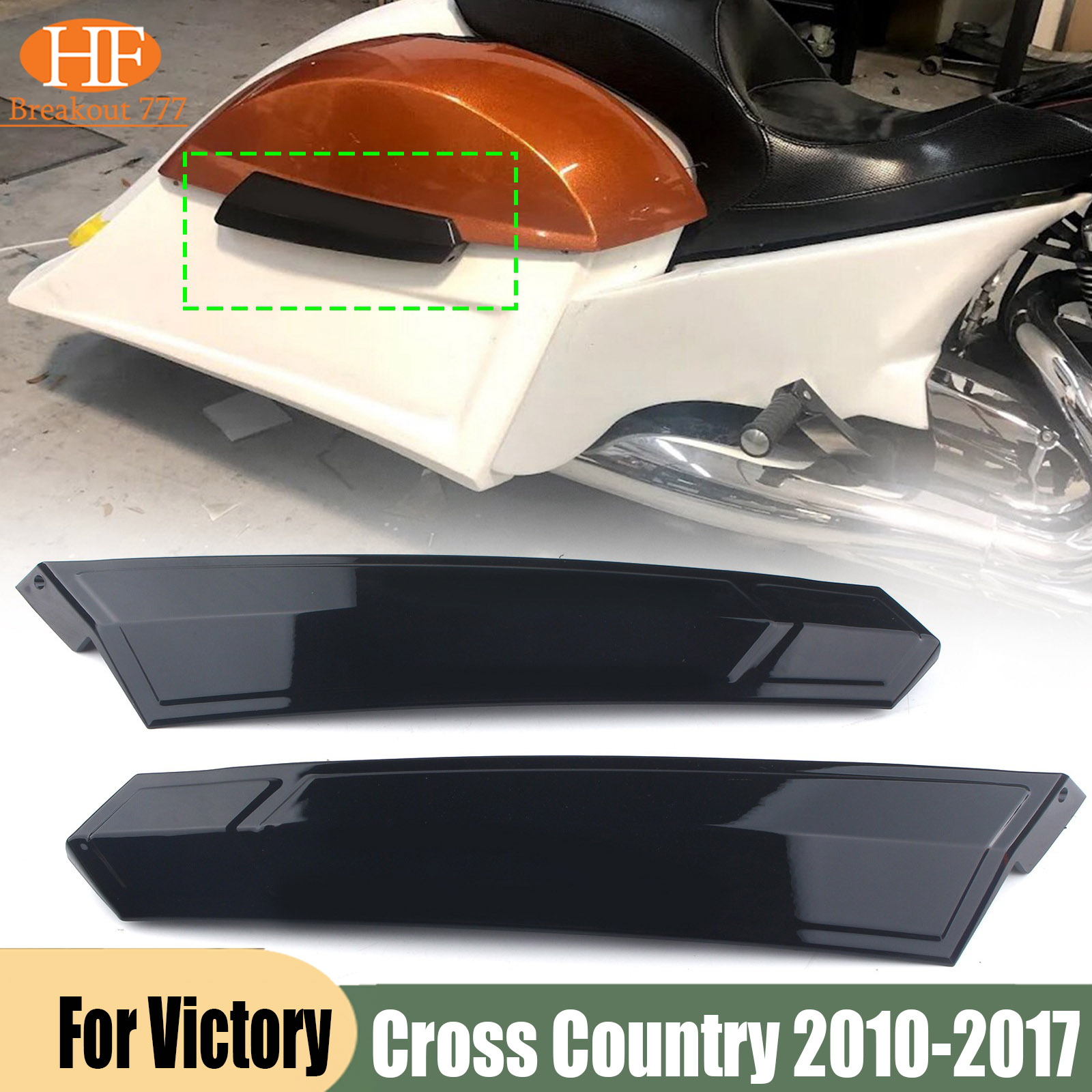 Crossfit Victory - 左右のヒンジカバーはビクトリー クロスカントリー 2010-2017 ハードボール クロームに適合します。