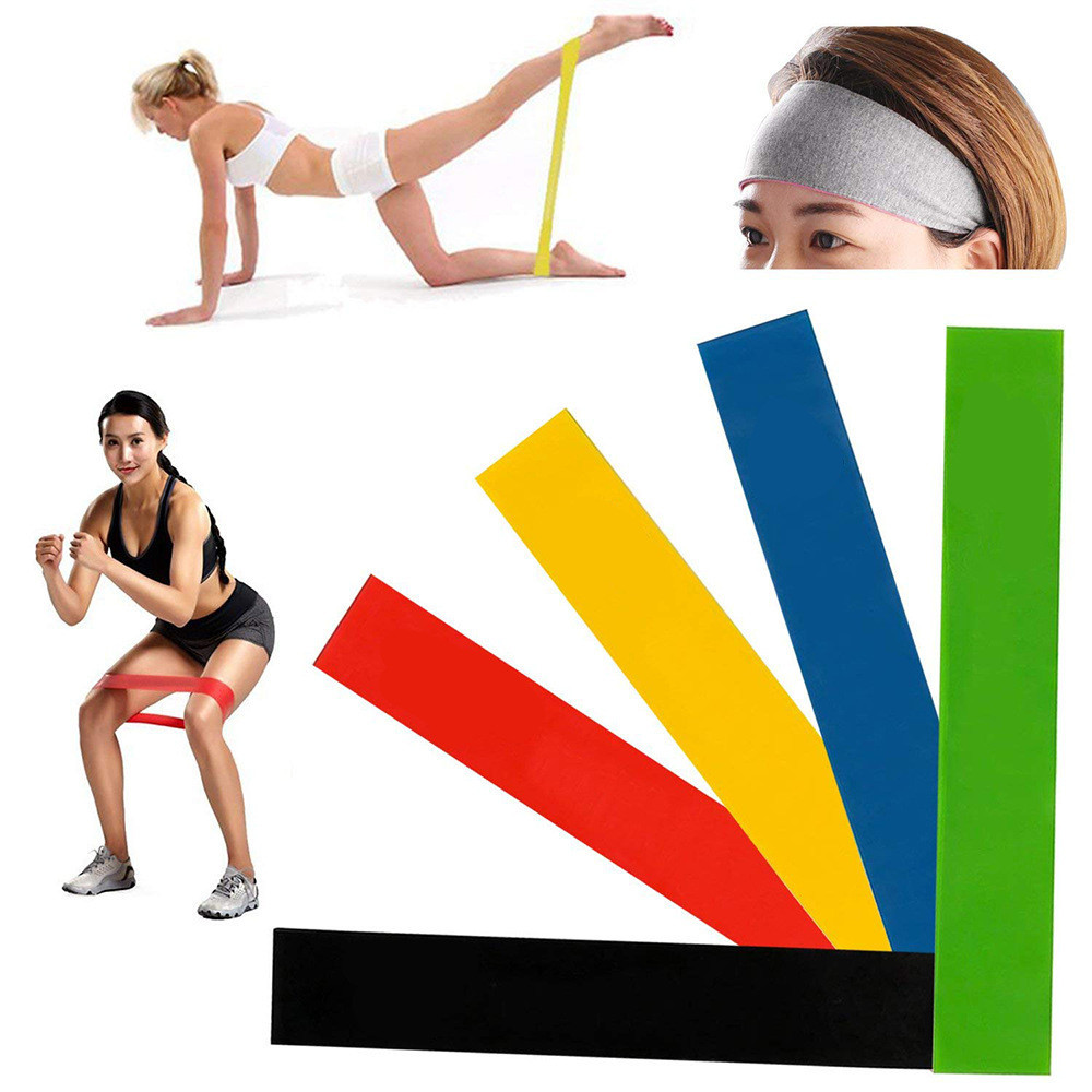 1-5 個フィットネスワークアウト機器ゴム抵抗バンドヨガジム - Crossfit Ga のレビューと価格