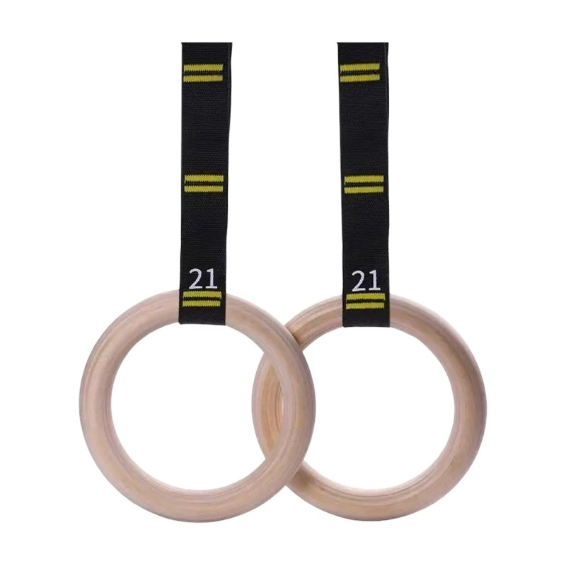 HOES-木製体操リング-1組、ホームジムやトレーニングに最 - Gymnastic Ring Wood のレビューと価格