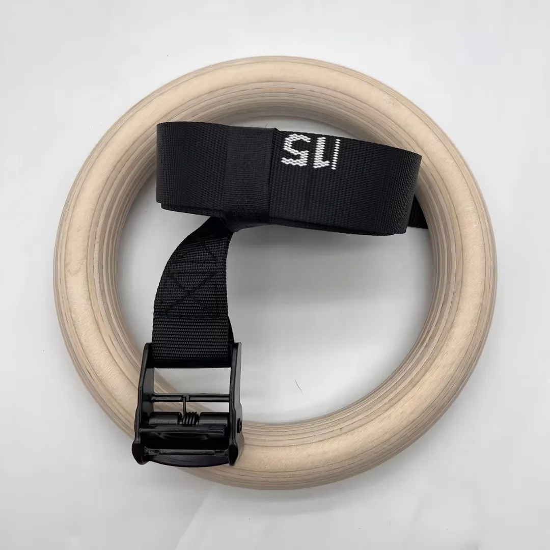 安全で耐久性に優れた白樺材製の体操用リング。自宅での筋力トレ - Gymnastic Ring Wood のレビューと価格