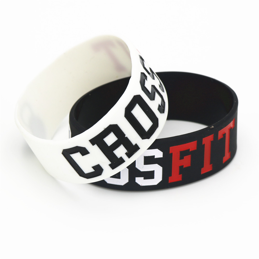 男性と女性のためのシリコンクロスブレスレット,新しいファッシ - Crossfit Ga のレビューと価格