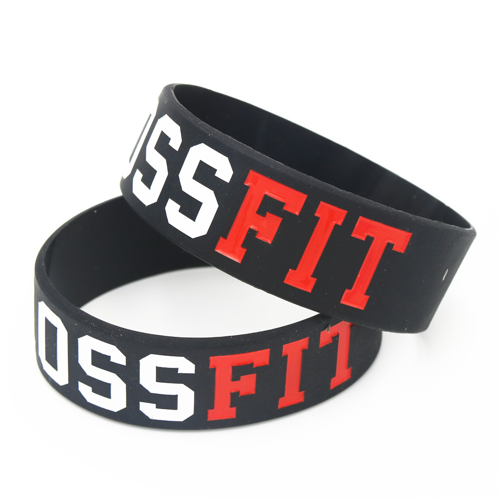 男性と女性のためのシリコンクロスブレスレット,新しいファッシ - Crossfit Ga のレビューと価格